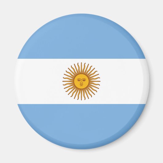 Patriotische argentinische Flagge Magnet (Vorne)