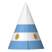 Patriotische argentinische Flagge Partyhütchen (Rückseite)