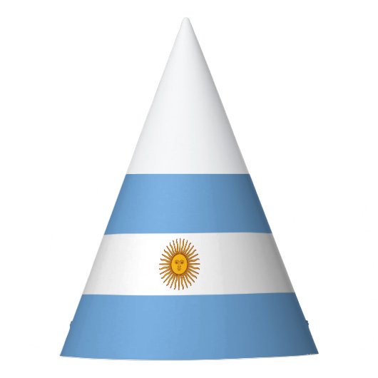 Patriotische argentinische Flagge Partyhütchen (Vorderseite)