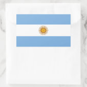 Patriotische argentinische Flagge Rechteckiger Aufkleber (Tasche)