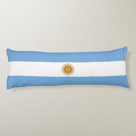 Patriotische argentinische Flagge Seitenschläferkissen (Rückseite)