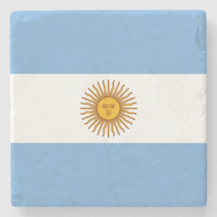 Patriotische argentinische Flagge Steinuntersetzer
