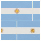 Patriotische argentinische Flagge Stoff (Nahaufnahme)