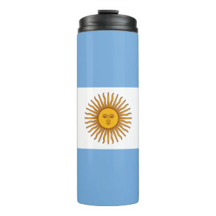 Patriotische argentinische Flagge Thermosbecher