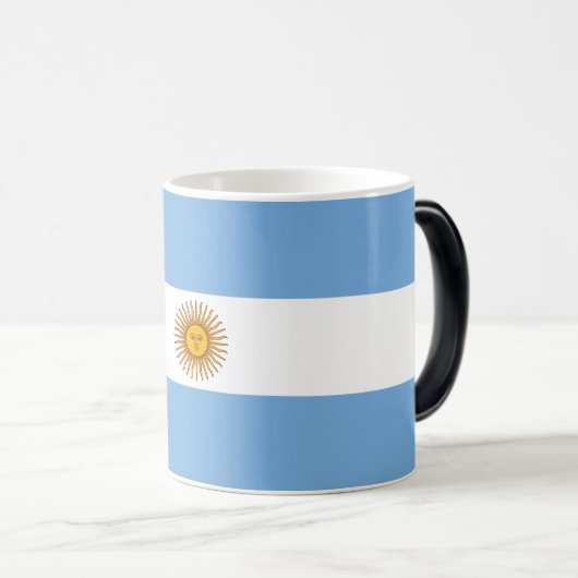 Patriotische argentinische Flagge Verwandlungstasse (VorderseiteRechts)