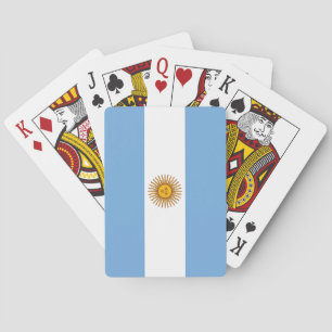 Patriotische argentinische Flaggen Spielkarten