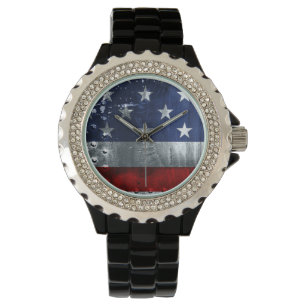 Patriotische Armbanduhr der industriellen