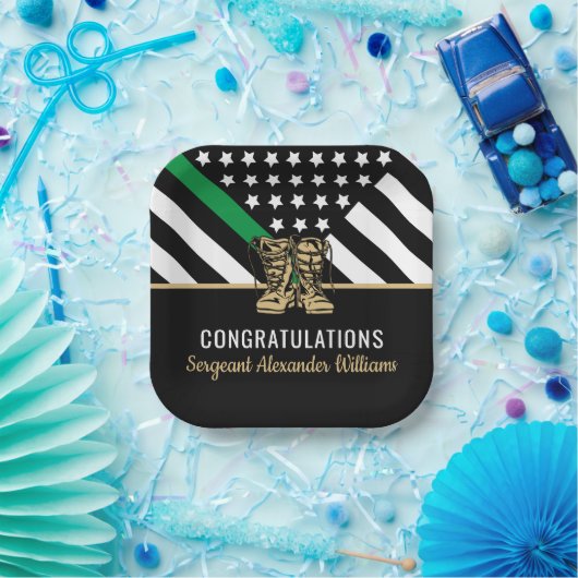 Patriotische Armee der "Green Line Flag Army Patri Pappteller (Party)