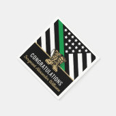 Patriotische Armee der "Green Line Flag Army Patri Serviette (Ecke)