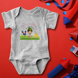 Patriotische Armee-Jungen zu süß, um zu sündigen Baby Strampler