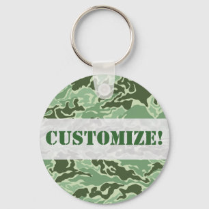 Patriotische Armee-kundenspezifische grüne Schlüsselanhänger