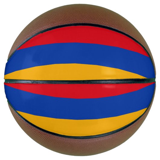 Patriotische armenische Flagge Basketball (Vorderseite)
