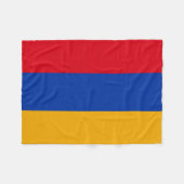 Patriotische armenische Flagge Fleecedecke (Vorderseite (Horizontal))