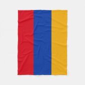 Patriotische armenische Flagge Fleecedecke (Vorderseite)
