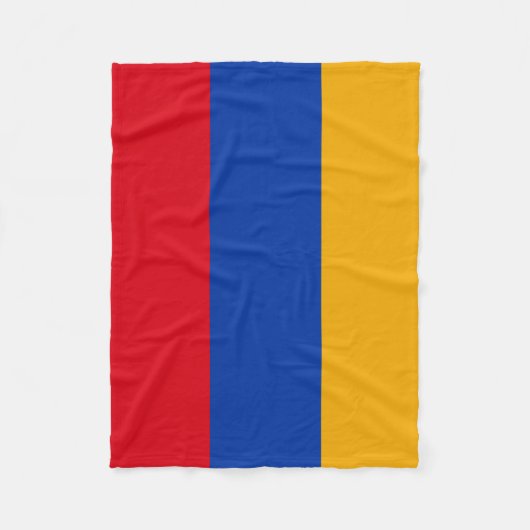 Patriotische armenische Flagge Fleecedecke (Vorderseite)