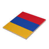 Patriotische armenische Flagge Fliese (Seite)
