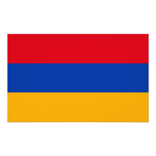 Patriotische armenische Flagge Fotodruck