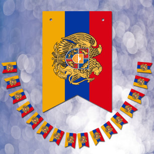 Patriotische armenische Flagge, Geburtstagsfeier A Wimpelkette