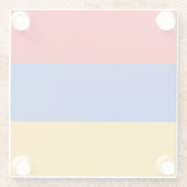 Patriotische armenische Flagge Glasuntersetzer (Rückseite)