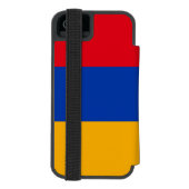 Patriotische armenische Flagge Incipio iPhone Geldbeutel-Hülle (Folio Rückseite)