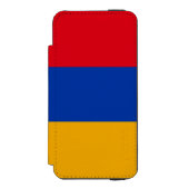 Patriotische armenische Flagge Incipio iPhone Geldbeutel-Hülle (Folio Vorderseite)