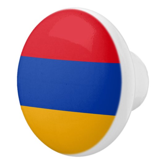 Patriotische armenische Flagge Keramikknauf (Rechts)