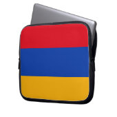 Patriotische armenische Flagge Laptopschutzhülle (Vorderseite Links)