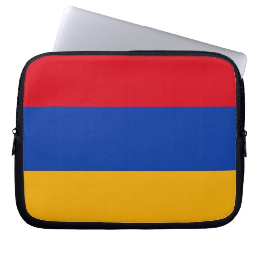 Patriotische armenische Flagge Laptopschutzhülle (Vorderseite)