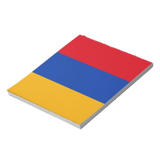 Patriotische armenische Flagge Notizblock (Rotiert)