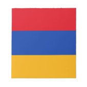 Patriotische armenische Flagge Notizblock (Vorderseite)
