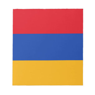 Patriotische armenische Flagge Notizblock