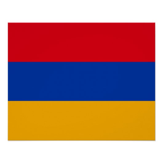 Patriotische armenische Flagge Poster (Vorderseite)