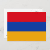 Patriotische armenische Flagge Postkarte (Vorne/Hinten)
