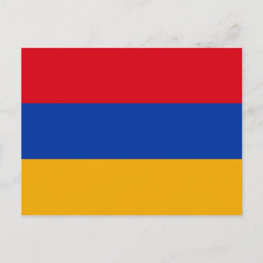 Patriotische armenische Flagge Postkarte (Vorderseite)