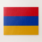 Patriotische armenische Flagge Puzzle (Horizontal)