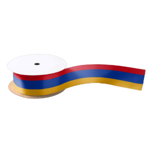 Patriotische armenische Flagge Satinband