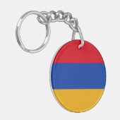 Patriotische armenische Flagge Schlüsselanhänger (Vorderseite links)