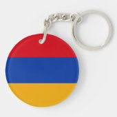 Patriotische armenische Flagge Schlüsselanhänger (Rückseite)