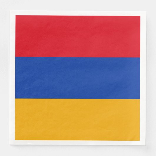 Patriotische armenische Flagge Serviette (Vorderseite)