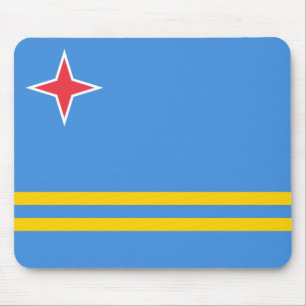 Patriotische Aruba-Flagge Mousepad