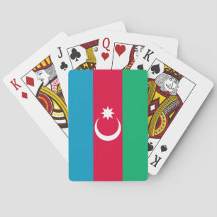 Patriotische Aserbaidschan-Flagge Spielkarten