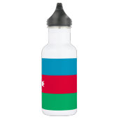 Patriotische aserbaidschanische Flagge Edelstahlflasche (Rechts)