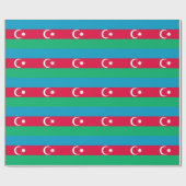 Patriotische aserbaidschanische Flagge Geschenkpapier (Flach)
