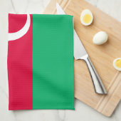 Patriotische aserbaidschanische Flagge Geschirrtuch (Viertel Falte)