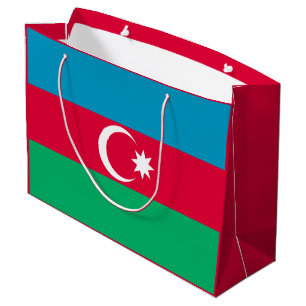 Patriotische aserbaidschanische Flagge Große Geschenktüte