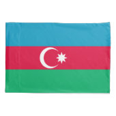 Patriotische aserbaidschanische Flagge Kissenbezug (Rückseite)