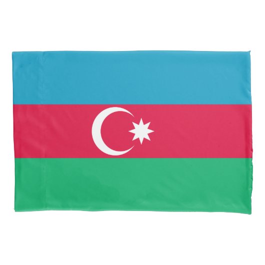 Patriotische aserbaidschanische Flagge Kissenbezug (Vorderseite)