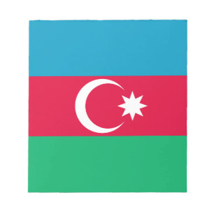 Patriotische aserbaidschanische Flagge Notizblock