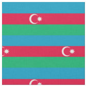 Patriotische aserbaidschanische Flagge Stoff (Nahaufnahme)