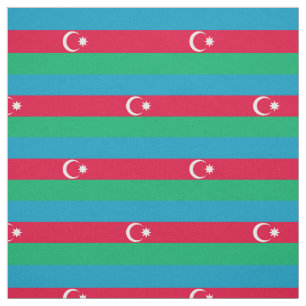 Patriotische Aserbaidschanische Flagge Stoff